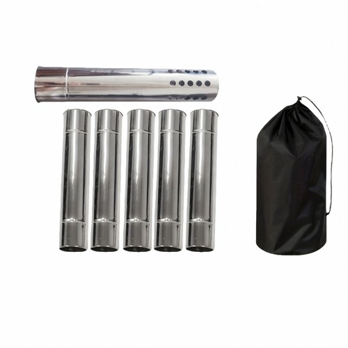 Wood heater chimney - wood, kit