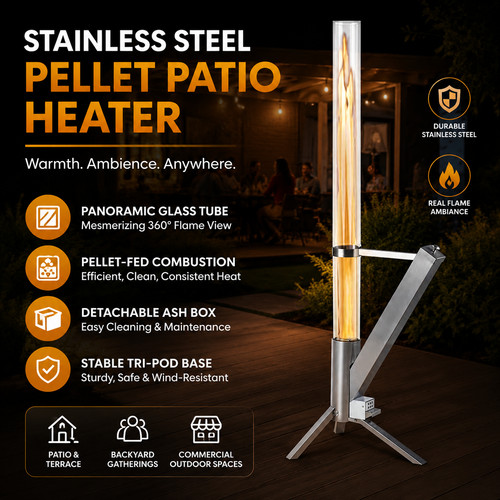 Wood pellet heater outdoor - wood,