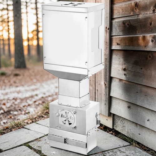 Wood pellet heater sauna - wood,