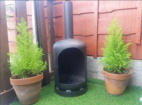 Gas bottle wood burner log - gas,