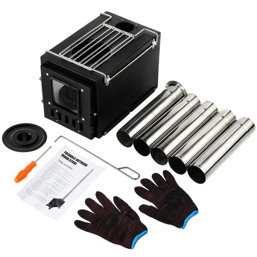 Wood burning stove collapsible - burning,