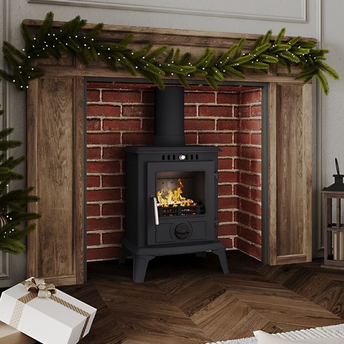 Black logs fire 5000w - logs, heater