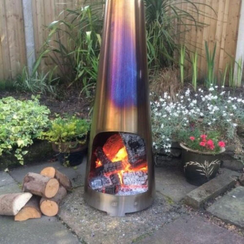 Outdoor chimenea log - outdoor,