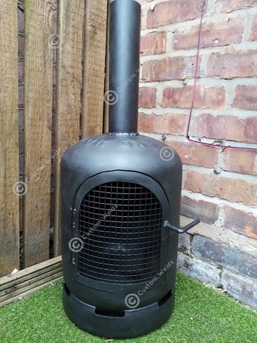 Gas bottle wood - wood, burner/log
