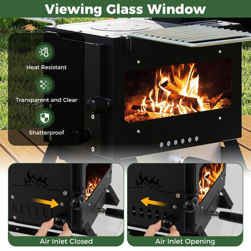 Portable wood burning stove - portable,