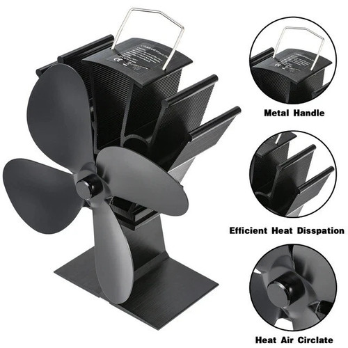 Wood stove fan - wood, compatible