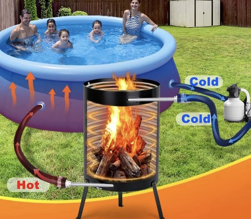 Firewood pool heater - pool,
