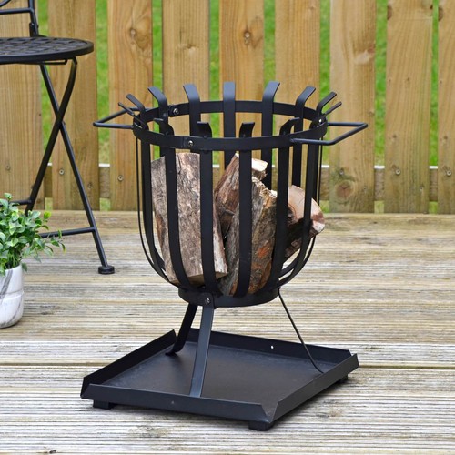 Fire pit log - log, garden